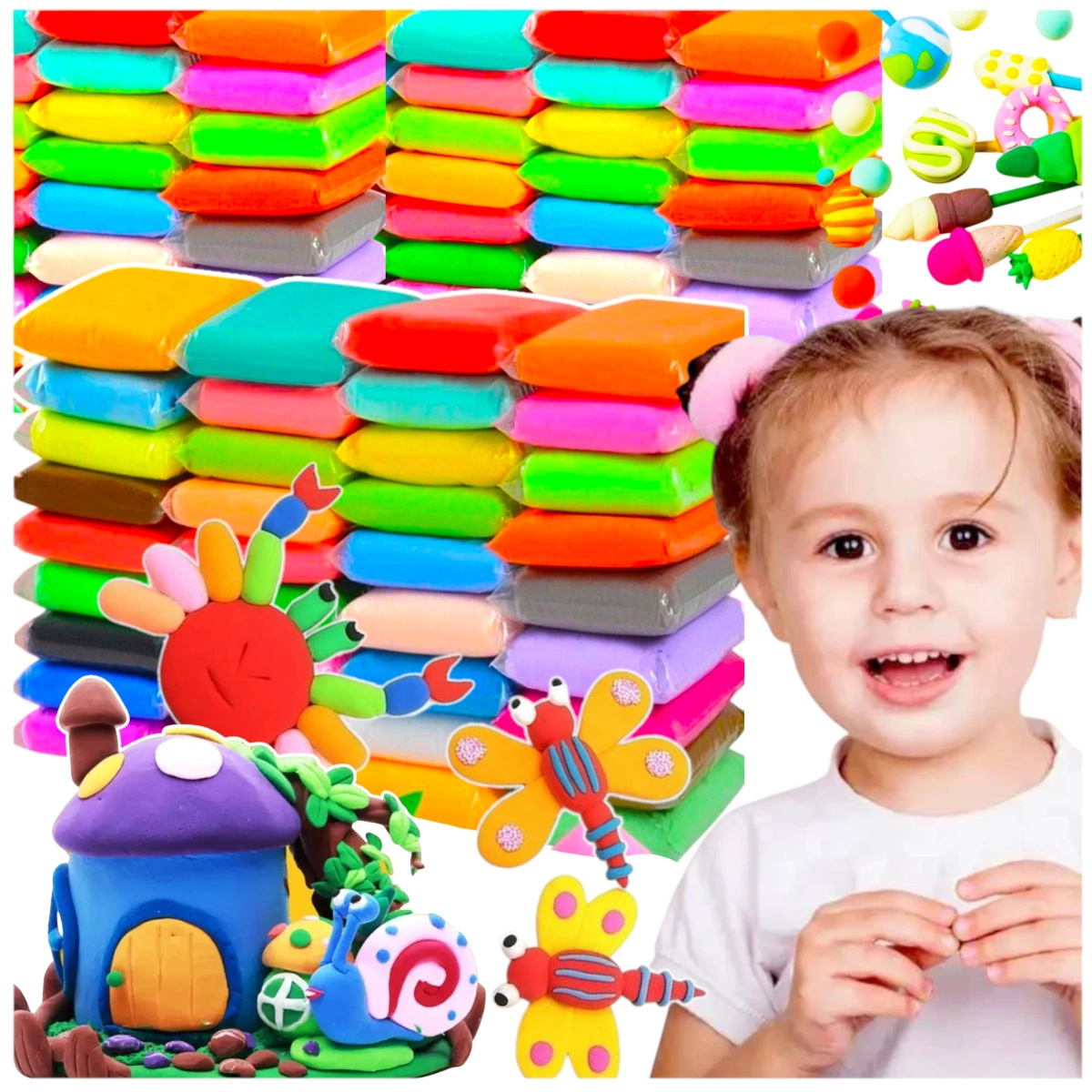 SUPER CLAY - Piankolina 60 sztuk