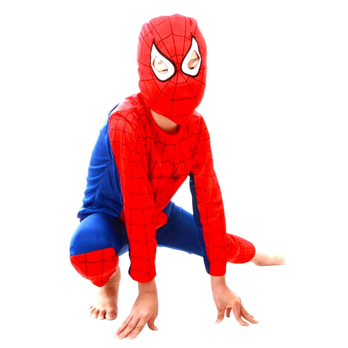 STRÓJ SPIDERMAN PAJĄK KOSTIUM + MASKA 3w1 PRZEBRANIE DLA CHŁOPCA  98-110 S