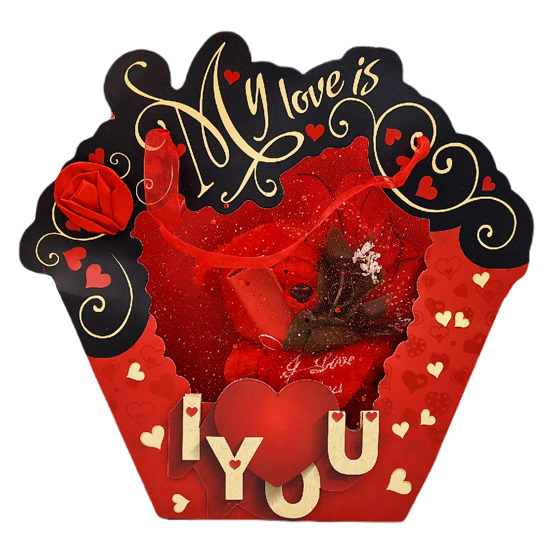 ZESTAW 4w1 PREZENT DLA ZAKOCHANYCH GIFTBOX DLA UKOCHANEJ NA WALENTYNKI MIŚ