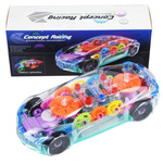 INTERAKTYWNY SAMOCHÓD LED AUTO DLA DZIECI ZABAWKA JEŹDZI ŚWIECI GRA DŹWIĘK