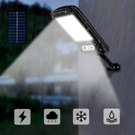 MOCNA LAMPA SOLARNA LED COB ULICZNA CZUJNIK RUCHU ZMIERZCHU Z PILOTEM