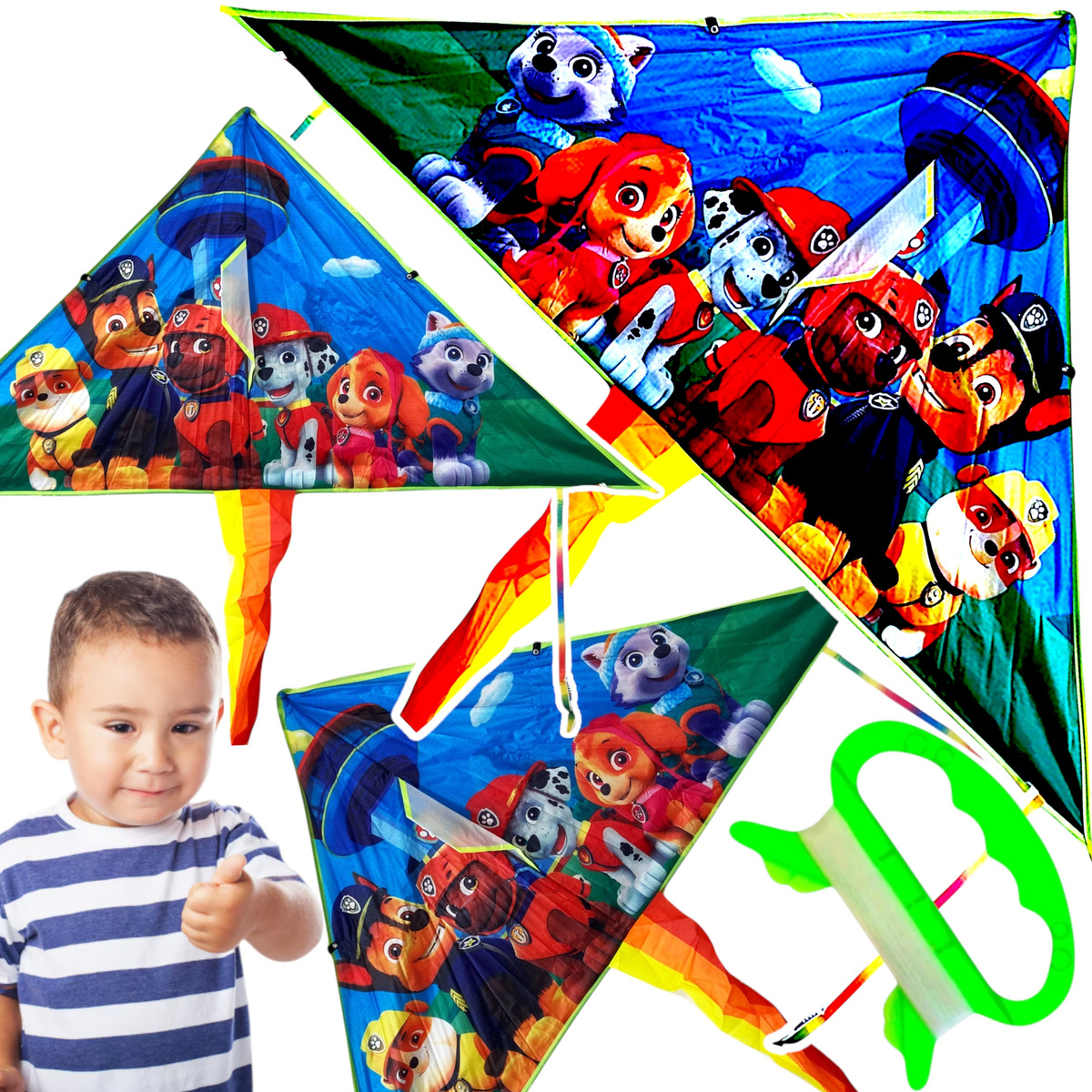 PSI PATROL MEGA DUŻY LATAWIEC DLA DZIECI XXL 130 x 64 CM EKIPA PIESKÓW BAZA