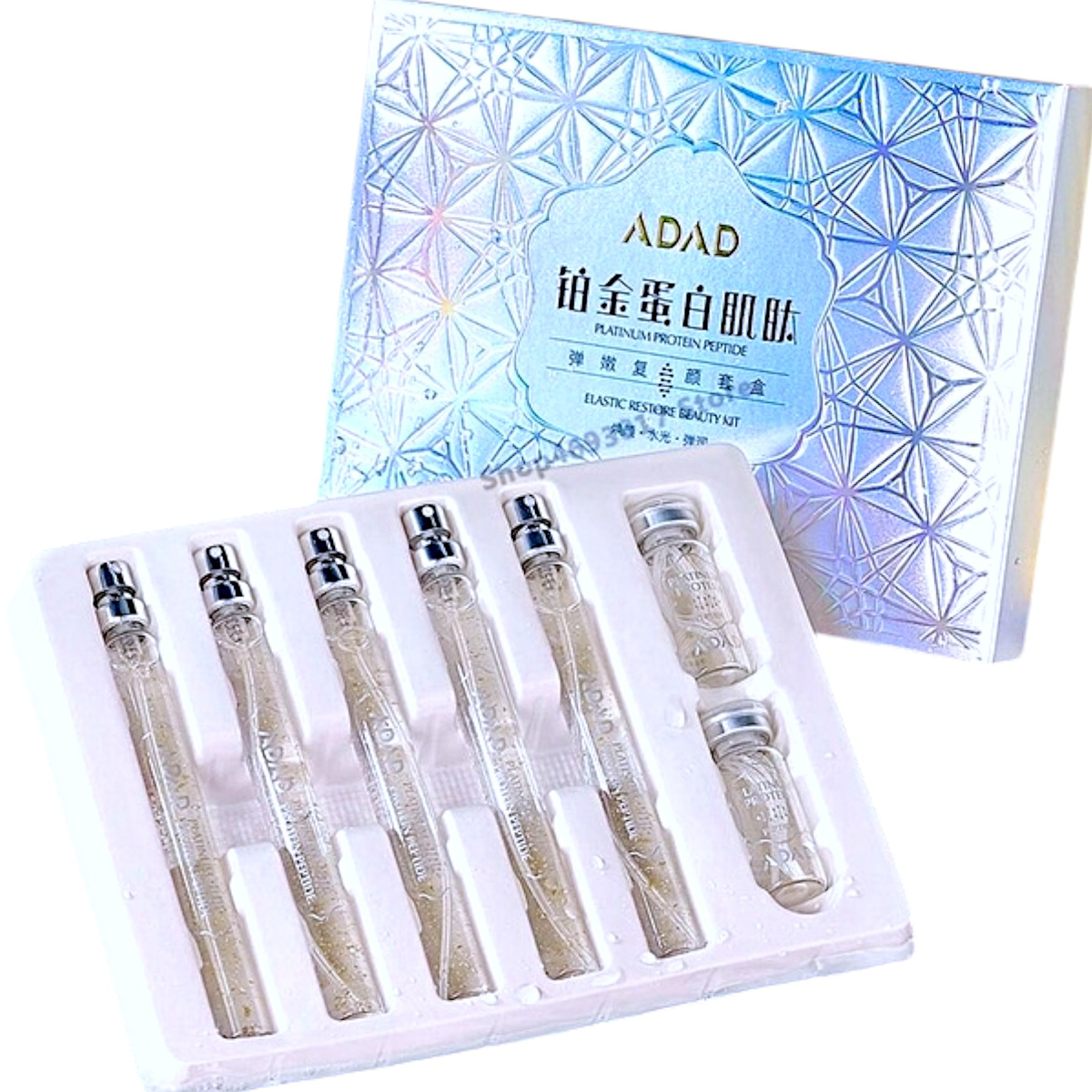 LUKSUSOWY ZESTAW PEPTYDOWY NICI LIFTINGUJĄCE 40szt ESENCJA Z PLATYNĄ 5x15ml