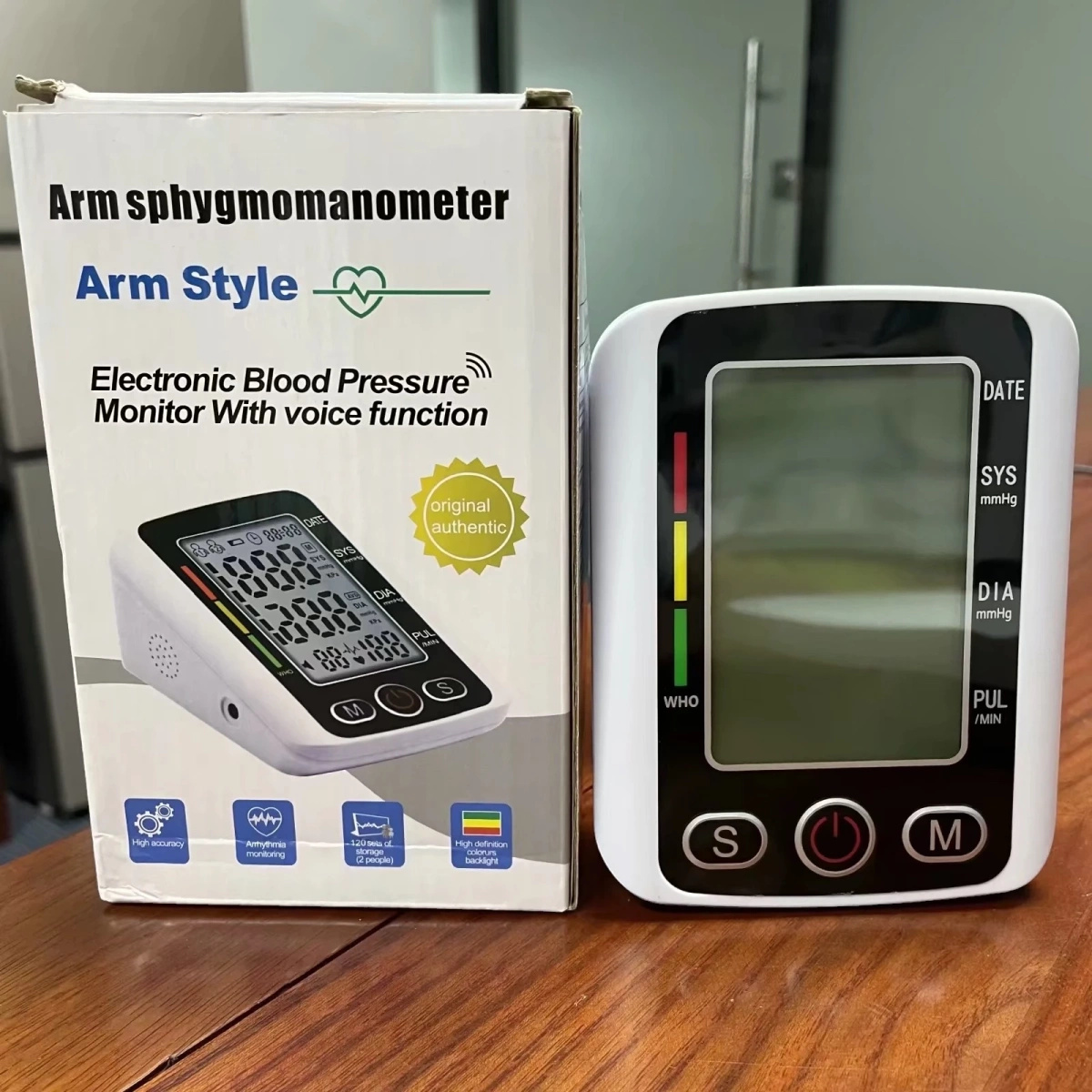 CIŚNIENIOMIERZ NARAMIENNY ELEKTRONICZNY DUŻY WYŚWIETLACZ LED 22-32CM ZAPIS 