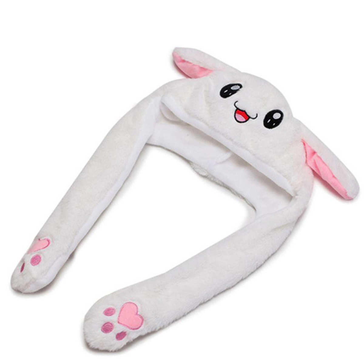 CZAPKA Z RUCHOMYMI USZAMI ŚWIECI ŁAPKI KRÓLIK USZY KRÓLIKA CIEPŁA POLAROWA