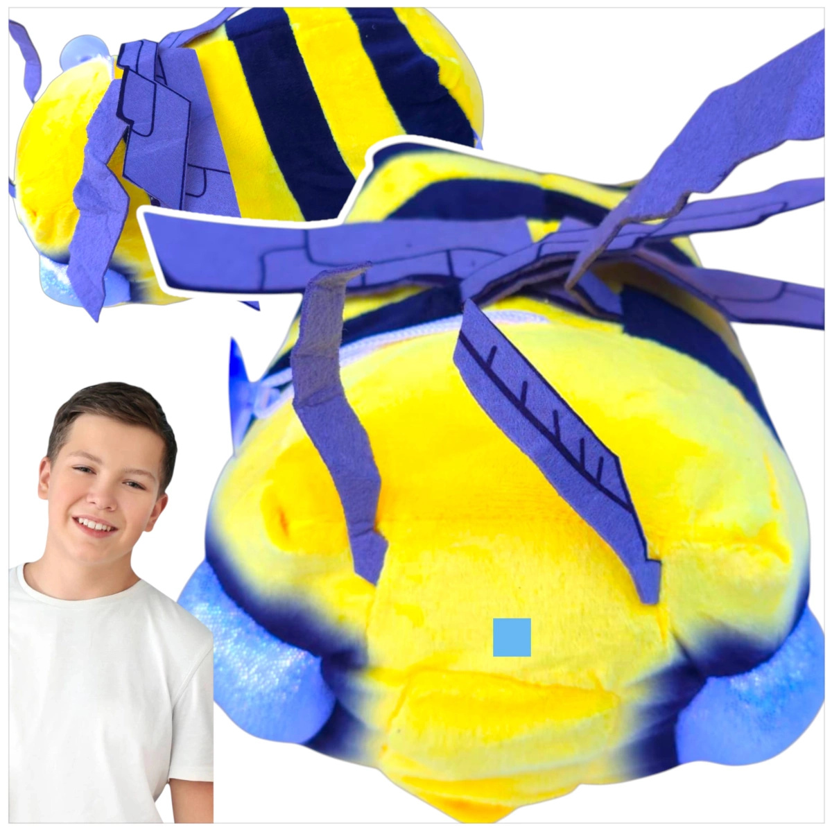 MINECRAFT DUŻA MASKOTKA PSZCZOŁA PLUSZOWA PSZCZÓŁKA POSTAĆ Z GRY PLUSZAK