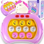 GRA ZRĘCZNOŚCIOWA POP IT DLA DZIEWCZYNKI ANTYSTRESOWA GIERKA 4w1 JEDNOROŻEC