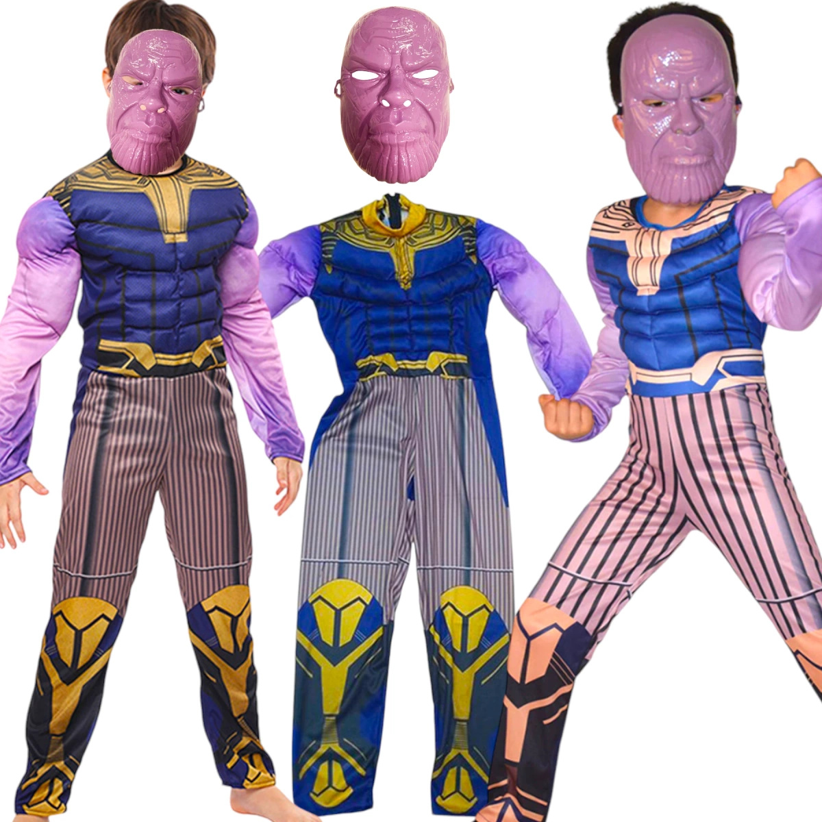 STRÓJ THANOS PRZEBRANIE KOSTIUM NA BAL MASKA r 98