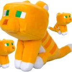 MINECRAFT RUDY KOT LIS DUŻA MASKOTKA Z GRY PLUSZAK FIGURKA  MIĘKKA KOTEK