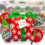 DUŻE BALONY ŚWIĄTECZNE 5szt. MIKOŁAJKI GWIAZDKA BOŻE NARODZENIE DEKORACJA