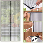 MOSKITIERA NA DRZWI NA TARAS LUB BALKON SIATKA KOMARY MAGNETYCZNA100 x 210