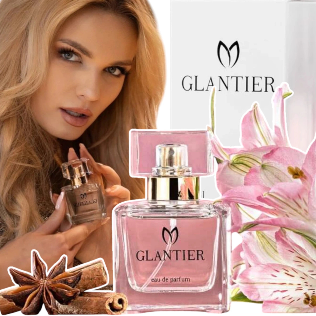 GLANTIER 544 PERFUMY DLA KOBIET 50 ml ORIENTALNO KWIATOWY ZAPACH DAMSKI