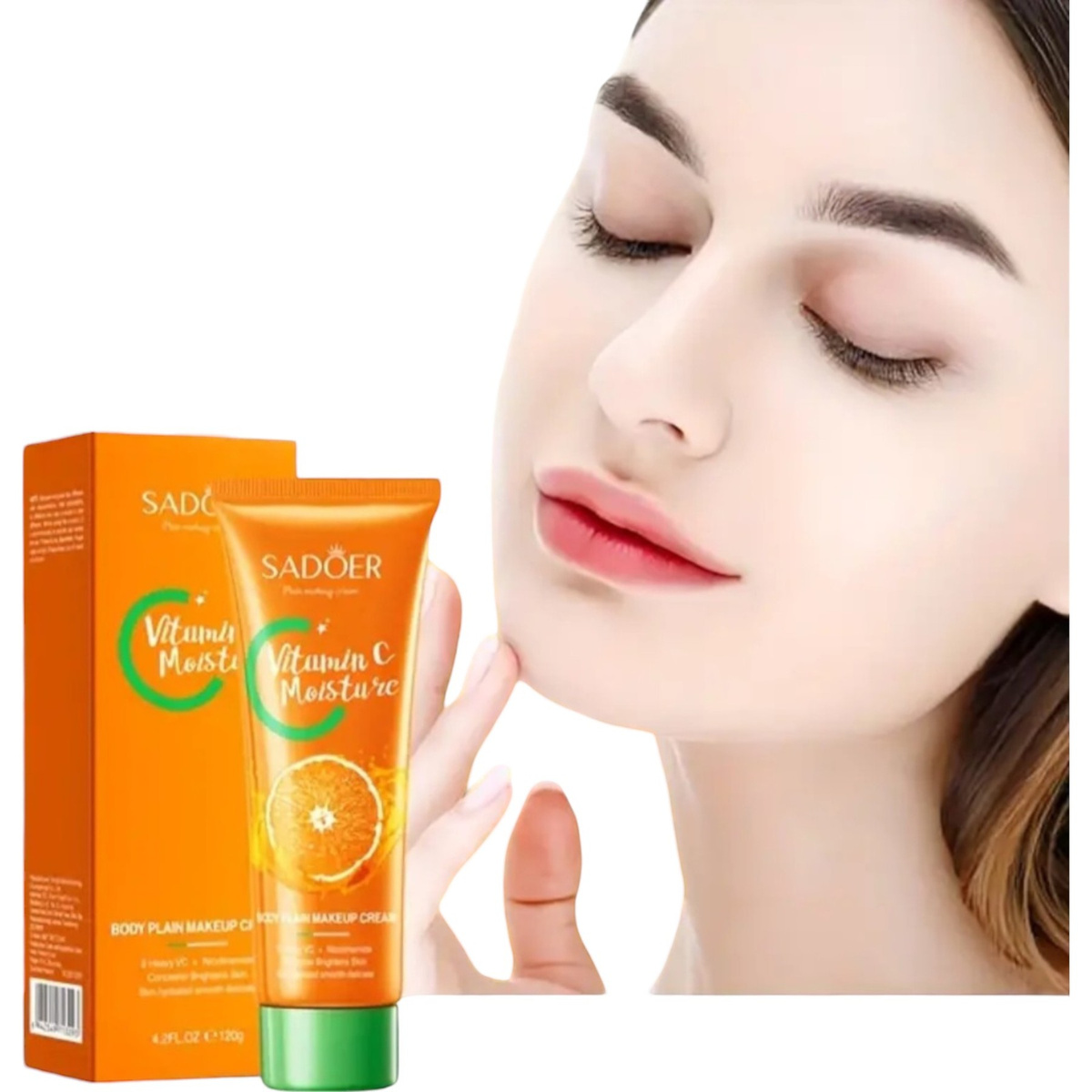 SADOER  NAWILŻAJĄCY KREM DO TWARZY Z WITAMINĄ C 120g ODŻYWIENIE I BLASK