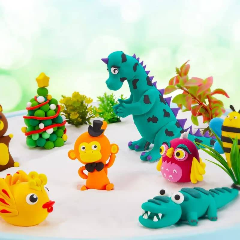 SUPER CLAY PLASTELINA PIANKOLINA GLINA KREATYWNA SENSORYCZNA +AKC 24 KOLORY