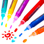  FLAMASTER MAZAK POPCORN PENS DŁUGOPIS KREDKA 3D ZESTAW 6 SZT DLA DZIECI