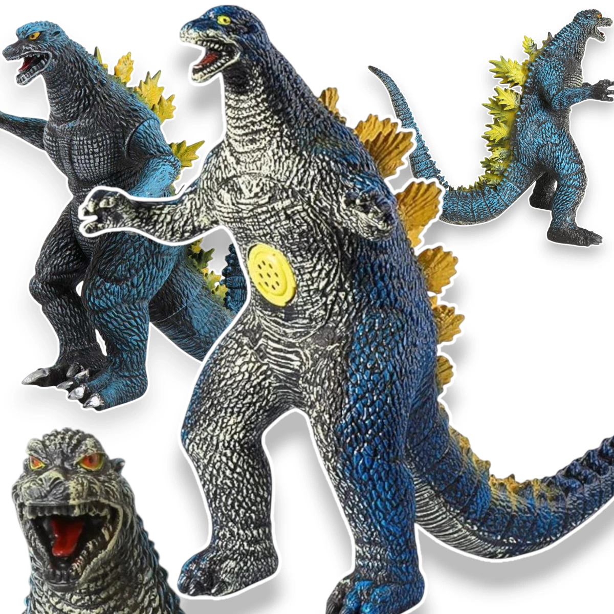 GODZILLA MEGA FIGURKA DUŻA DINOZAUR SMOK Z DŹWIĘKIEM RYCZY DŁUGI OGON XXL