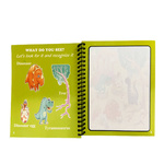 KOLOROWANKA WODNA + MAGICZNY FLAMASTER DINOZAURY 4 OBRAZKI DO KOLOROWANIA