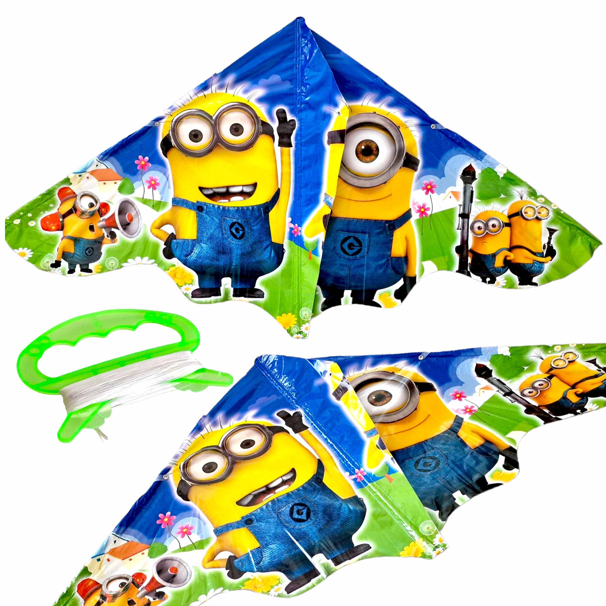 DUŻY LATAWIEC DLA DZIECI MINIONKI 120x60 CM XXL MINIONS GRU DRU + ŻYŁKA