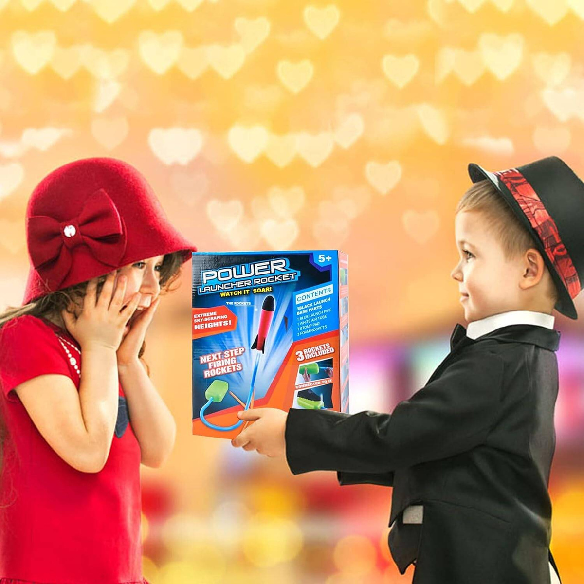 WYRZUTNIA RAKIET PIANKOWYCH POWER ROCKET LAUNCHER 3 RAKIETY PIANKOWE EVA