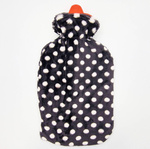 TERMOFOR GUMOWY W PLUSZOWYM POKROWCU ROZGRZEWACZ CIEPŁY MIŁY 2 LITRY WODY