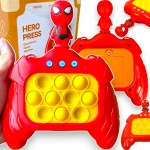 GRA ELEKTRONICZNA ZRĘCZNOŚCIOWA POP IT KONSOLA PUSH SPIDERMAN 80 POZIOMÓW !