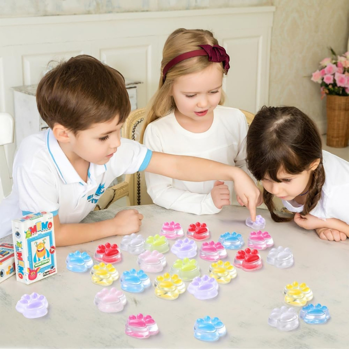 GNIOTEK KOCIA ŁAPKA SQUISHY ZESTAW 2 SZTUKI ZABAWKA ANTYSTRESOWA PSIA ŁAPA