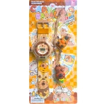 ZEGAREK 3D Z PROJEKTOREM DLA DZIECI KAPIBARA + BRELOCZEK CAPYBARA WYŚWIETLA