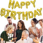 BALONY NA URODZINY URODZINOWE HAPPY BIRTHDAY DUŻA GIRLANDA 40cm DEKORACJA