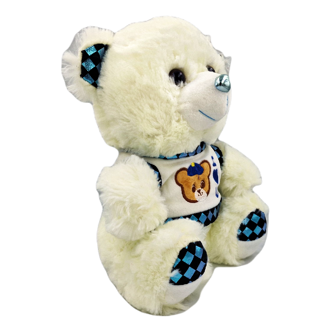 MASKOTKA DUŻY MIŚ PLUSZOWY BIAŁY MIĘKKA PRZYTULANKA PLUSZAK 30CM NA PREZENT