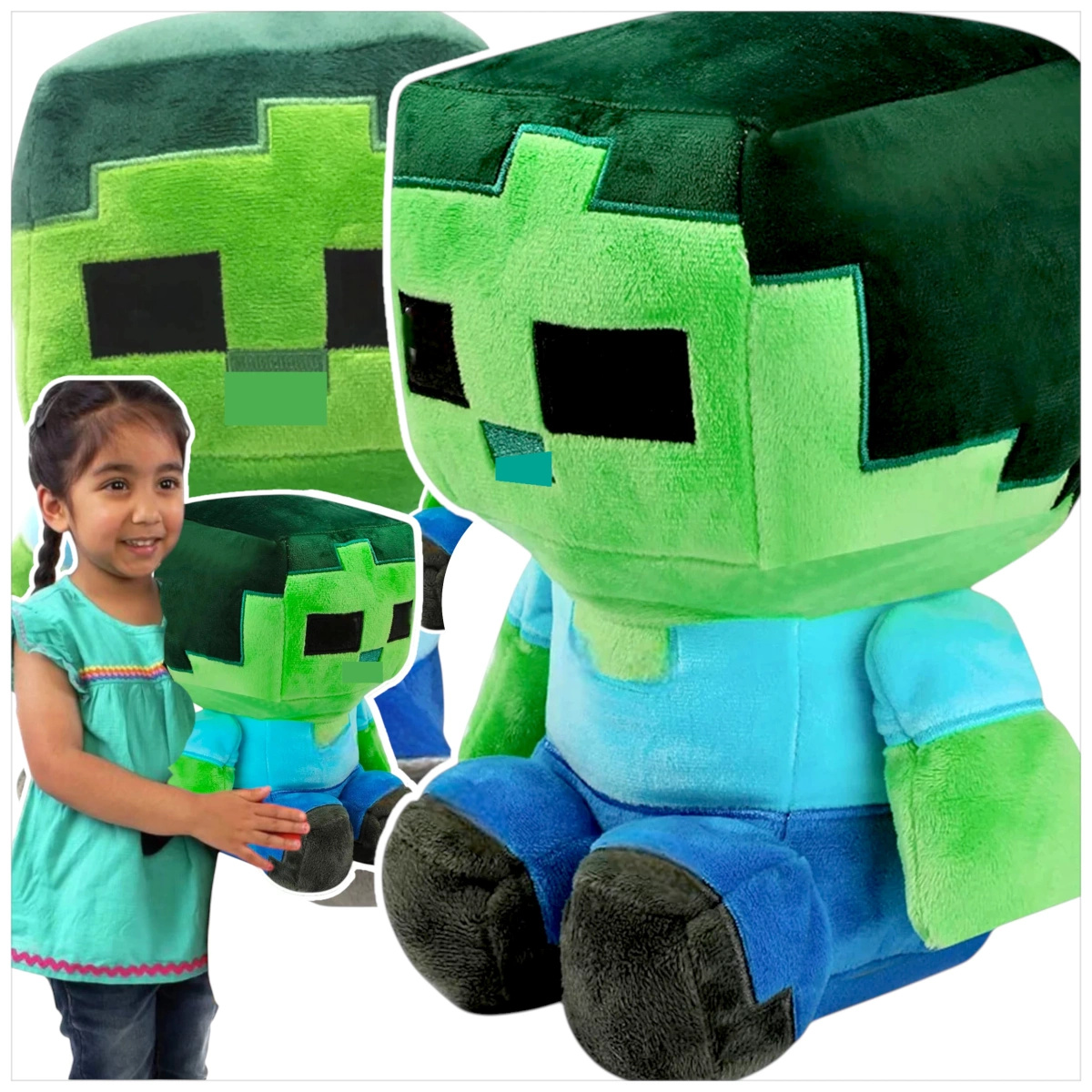 MINECRAFT - MEGA DUŻA MASKOTKA ZOMBIE XXL 35CM
