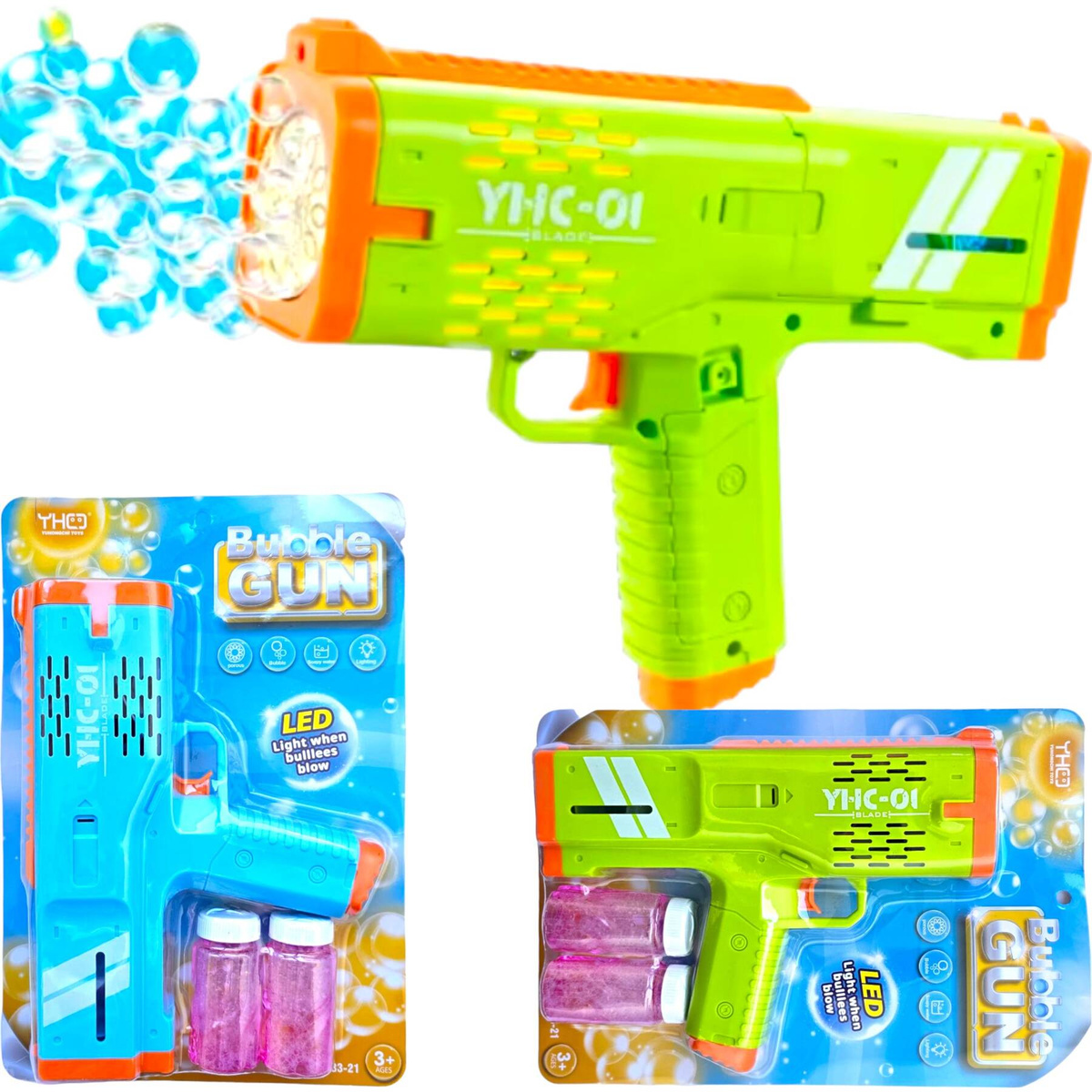 PISTOLET NA BAŃKI MASZYNA DO BANIEK MYDLANYCH GENERATOR AKCESORIA PŁYN