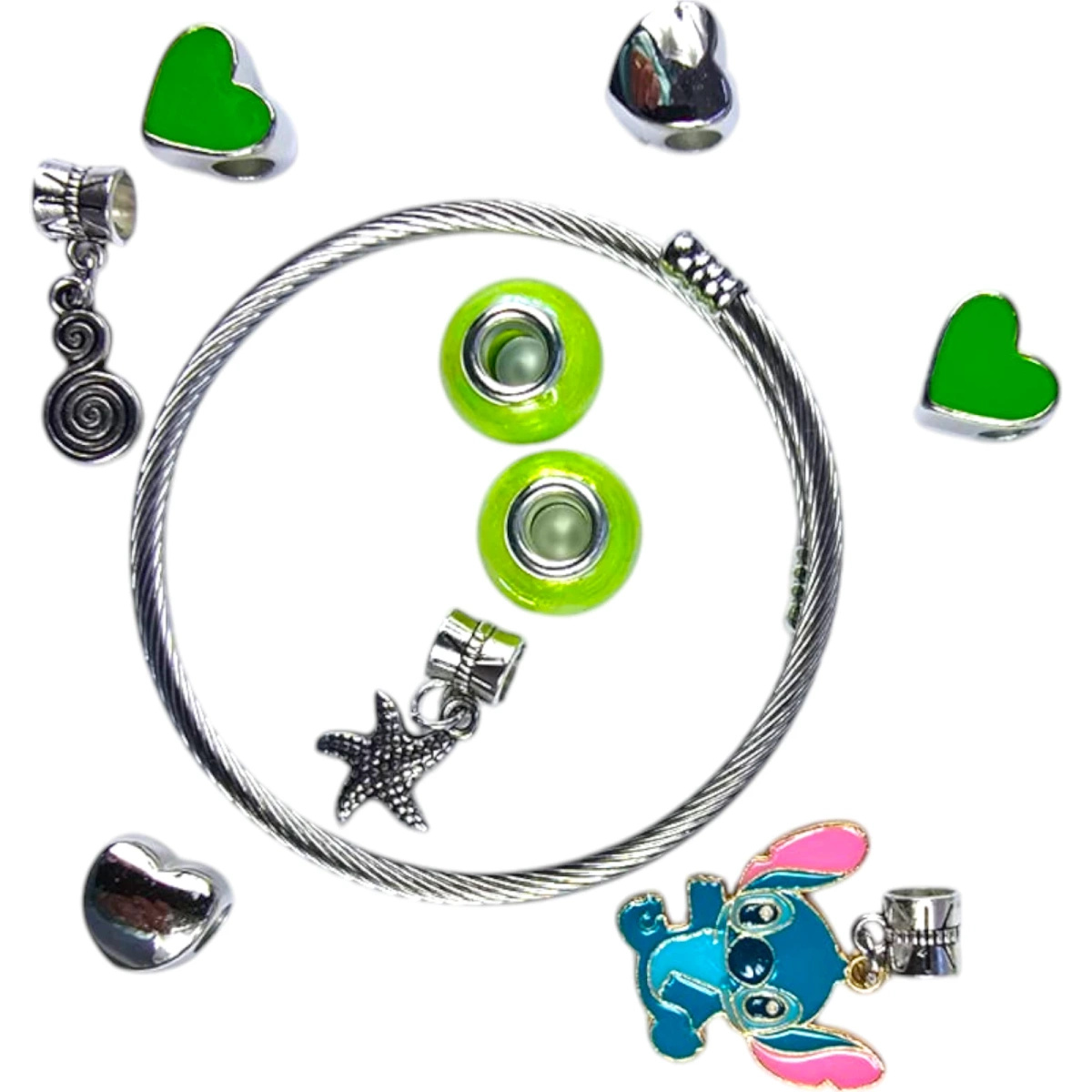 ZESTAW BIŻUTERII LILO I STITCH BRANSOLETKA Z ZAWIESZKAMI KREATYWNY PREZENT