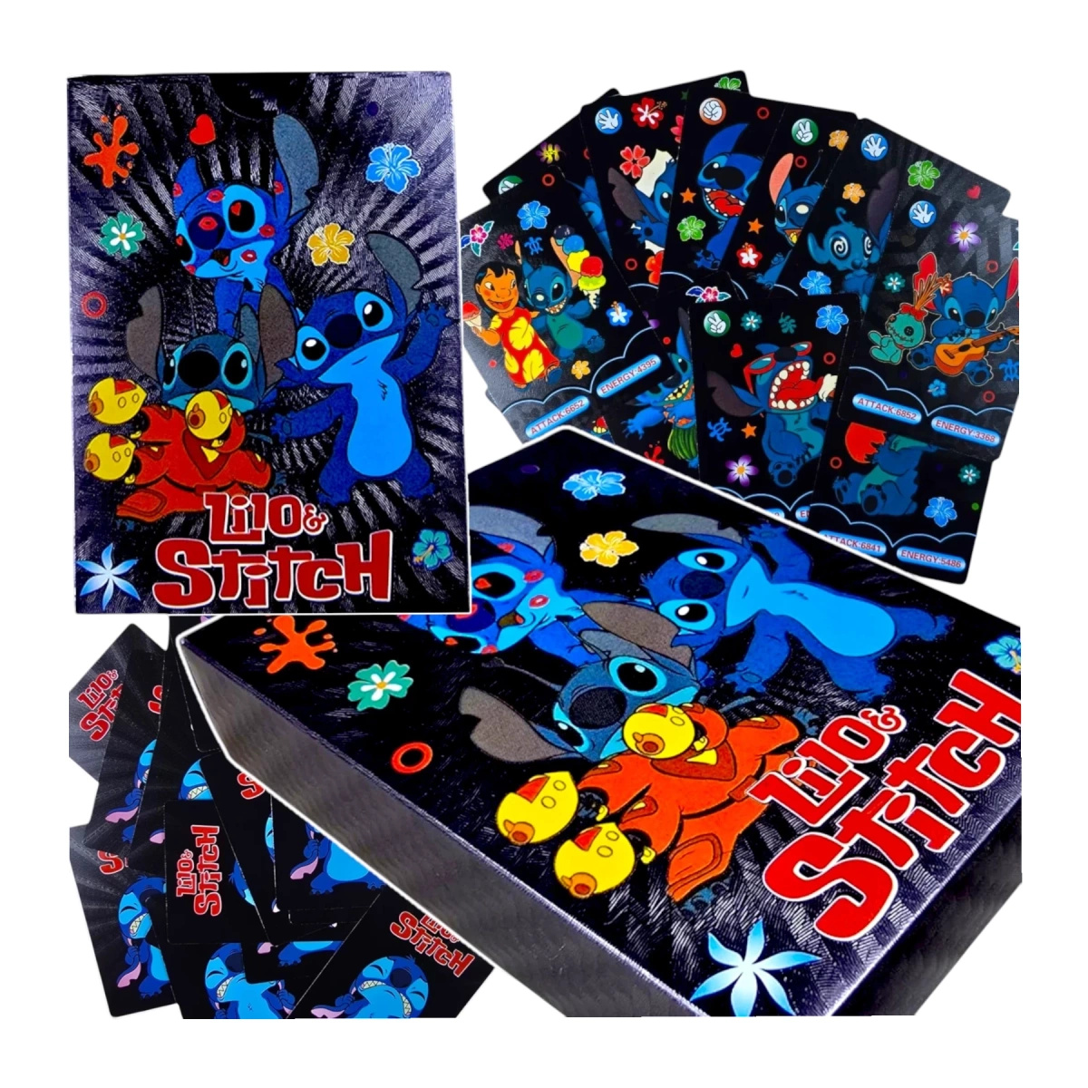 LILO I STICH KARTY KOLEKCJONERSKIE DO GRY 55 SZTUK EDYCJA SPECJALNA CZARNE