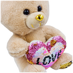 MASKOTKA MIŚ PLUSZOWY MASKOTKA SERCE LOVE PRZYTULANKA PREZENT PLUSZAK