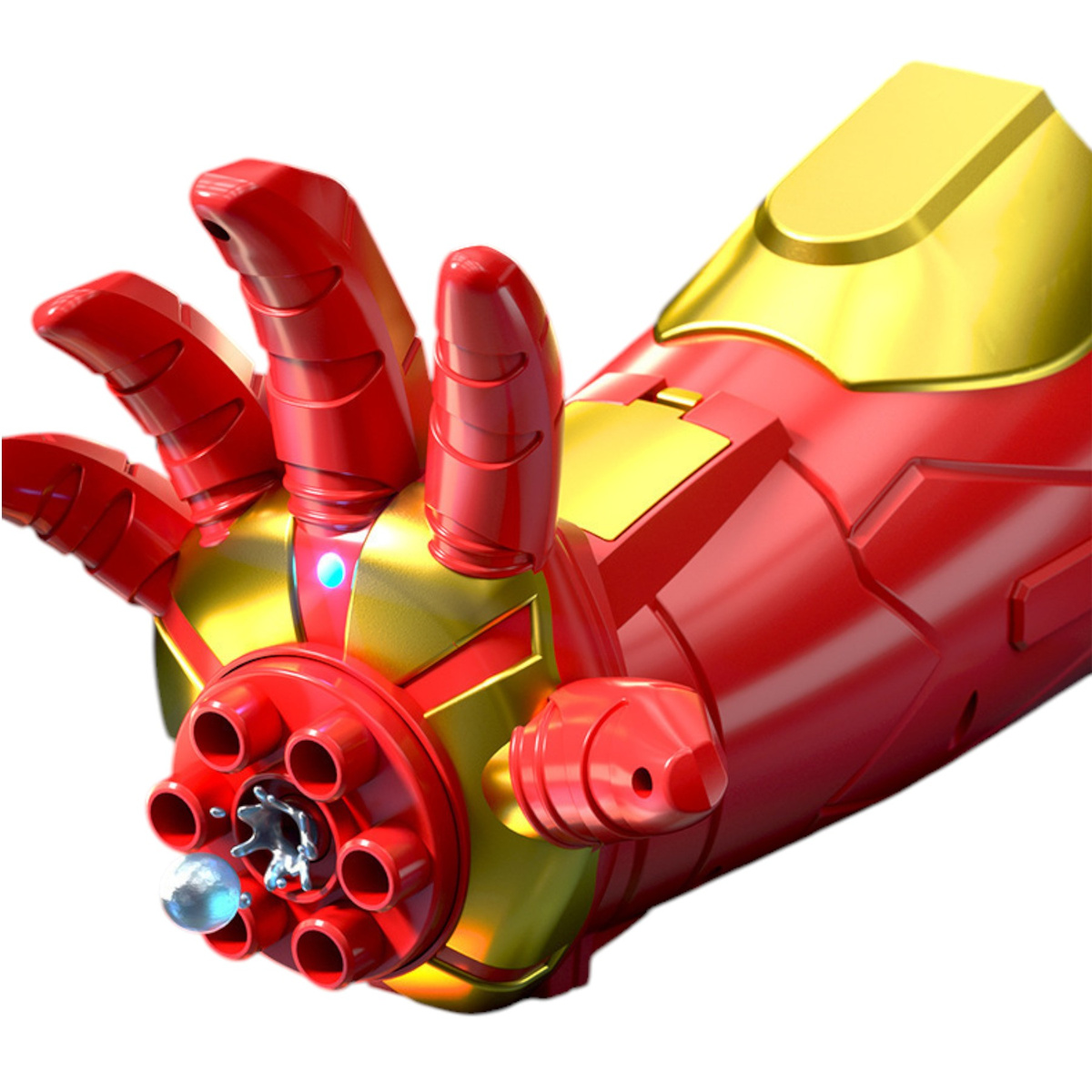 IRON MAN ZESTAW 5w1 WYRZUTNIA KULEK ŻELOWYCH RĘKAWICA PISTOLET KARABIN AUTO