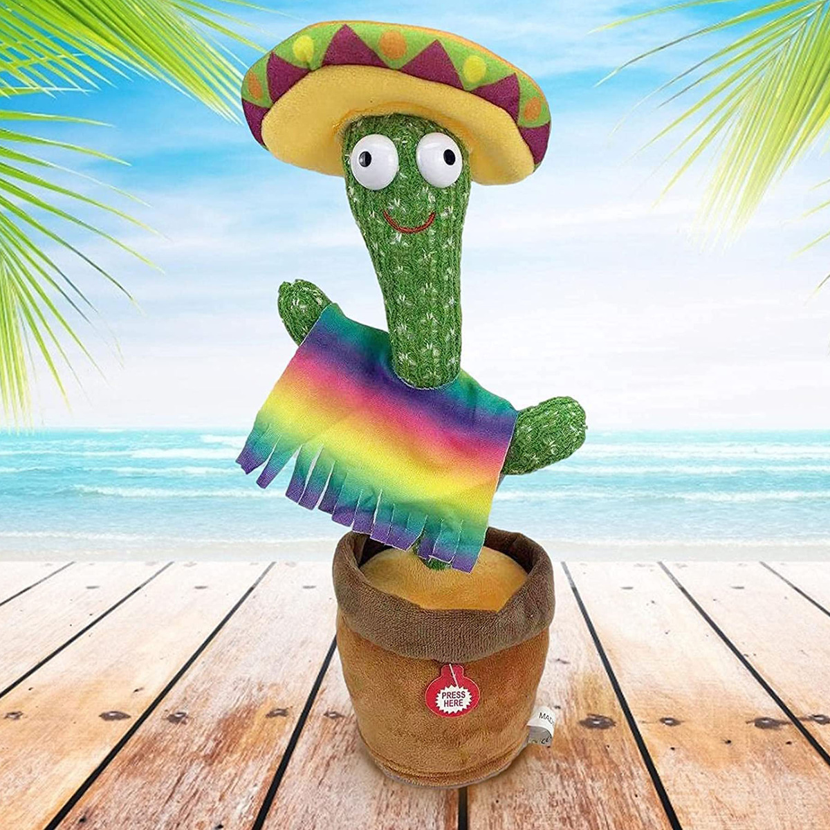 KAKTUS ŚPIEWAJĄCY TAŃCZĄCY POWTARZA MÓWI TAŃCZY POWTARZA ŚWIECI PIOSENKI