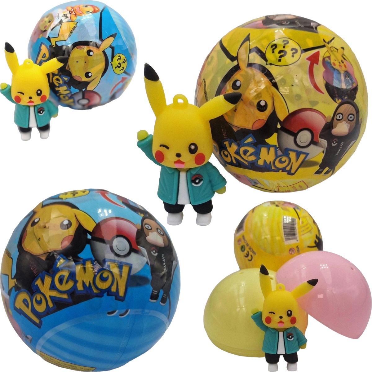 POKEBALL KULA + FIGURKA NIESPODZIANKA POKEMON 2w1 POKEBALL Z BAJKI PIŁKA