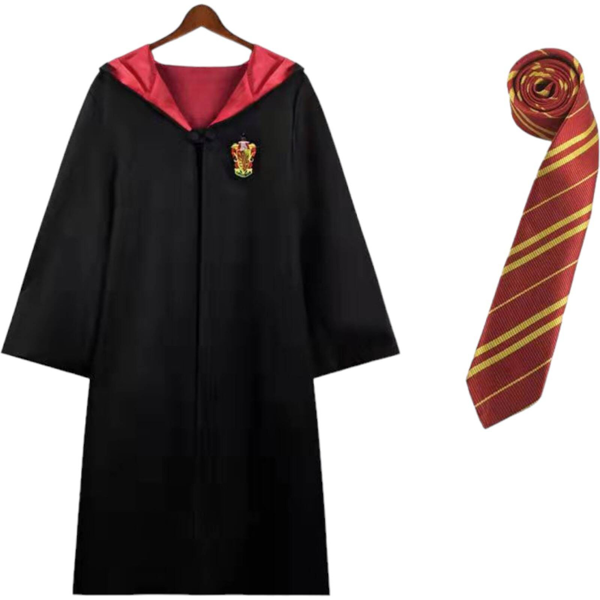 STRÓJ HARRY POTTER DLA DZIECI HERB GRYFFINDORU PELERYNA SZALIK KRAWAT  XL