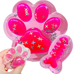 GNIOTEK ANTYSTRESOWY KOCIA ŁAPKA SZKIELET RYBY SQUISHY ŁAPKA RYBKA MOCHI
