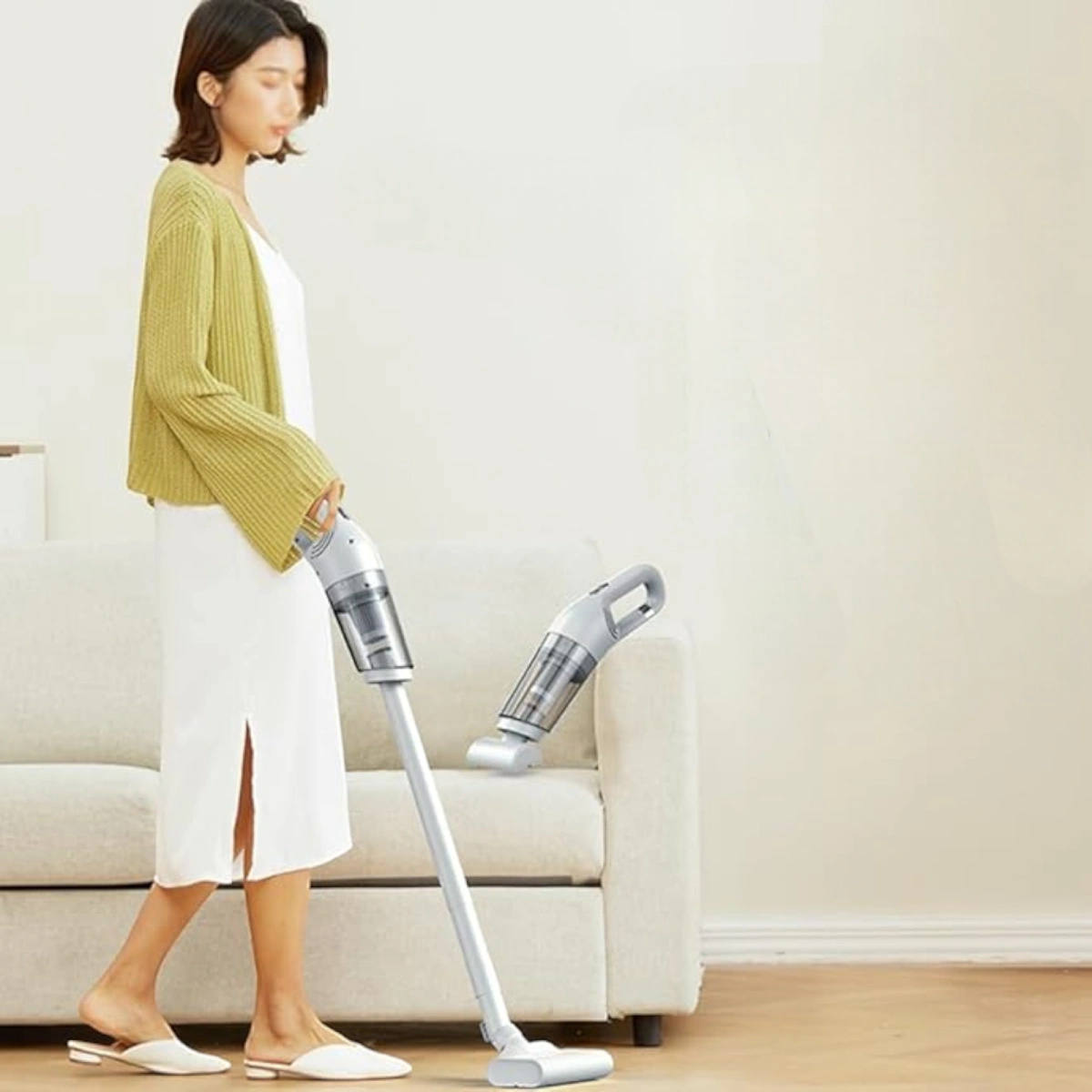 Odkurzacz pionowy bezprzewodowy do domu i samochodu 120W – lekki, poręczny