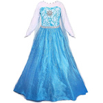 STRÓJ DLA DZIECI ELSA KRAINA LODU SUKIENKA KOSTIUM DŁUGA SUKNIA PRZEBRANIE