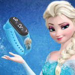  ELEKTRONICZNY SUPER ZEGAREK LED DLA DZIEWCZYNKI SMARTWATCH FROZEN ELSA  