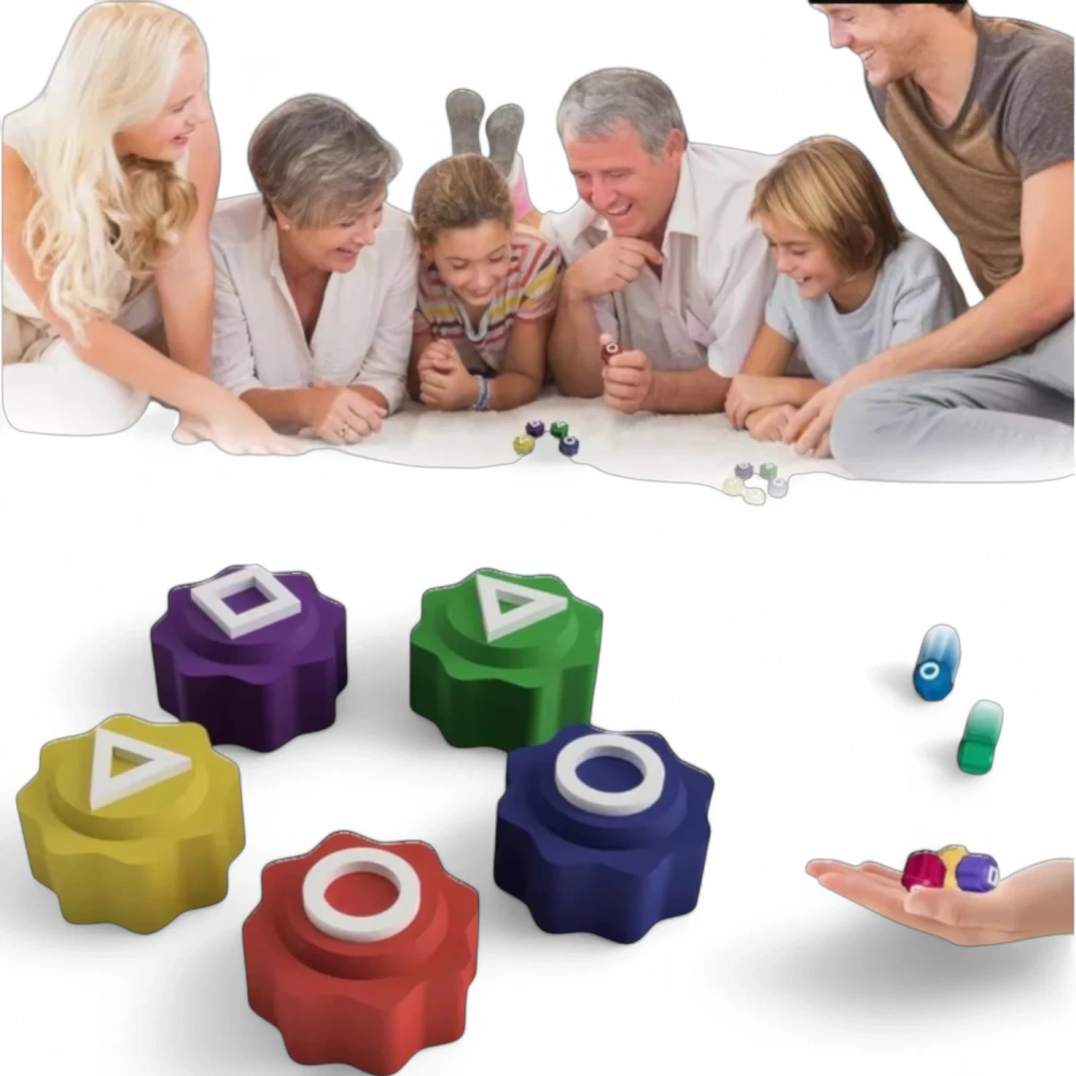 GONGGI KOREAŃSKA GRA  ZRĘCZNOŚCIOWA KOŚCI DO GRY SQUID GAME ZESTAW GONG-GI 