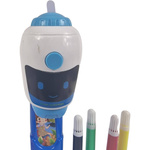 TABLICA DO RYSOWANIA PROJEKTOR STOLIK ŚWIATŁO DŹWIĘK 32 OBRAZKI BIURKO AKC