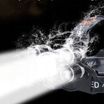 LATARKA CZOŁOWA 5x LED  LAMPKA CZOŁÓWKA  NA GŁOWĘ 2x AKUMULATORY NA PREZENT