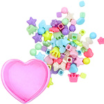 KREATYWNY ZESTAW KORALIKÓW DO TWORZENIA BRANSOLETEK OPASEK + AKCESORIA DIY