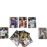 CZARNE KARTY PIŁKARSKIE Z PIŁKARZAMI ZESTAW 10 SZTUK KART EDYCJA SPECJALNA