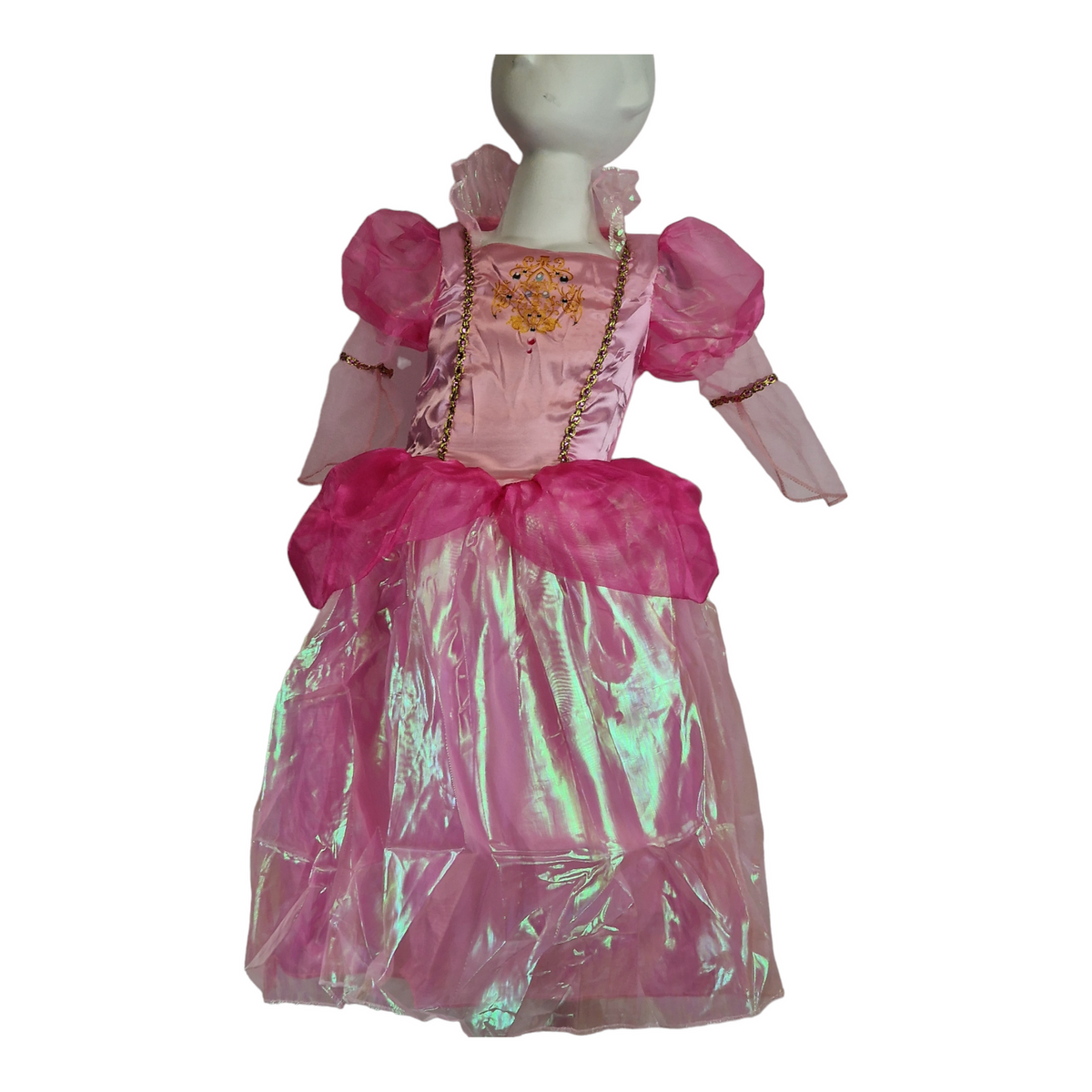 SUKNIA BALOWA DLA DZIEWCZYNKI NA BAL KSIĘŻNICZKA PEACH Z MARIO roz 128-134