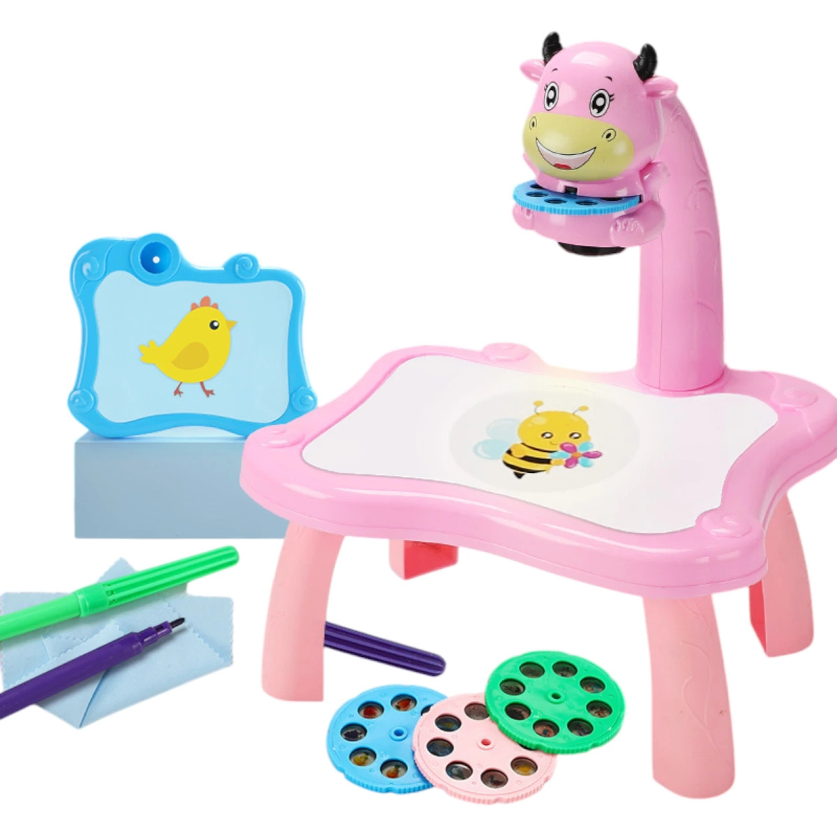 TABLICA DO RYSOWANIA Z PROJEKTOREM MAGICZNY STOLIK DO MALOWANIA DUŻY XL 