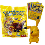 POKEMON SASZETKA NIESPODZIANKA FIGURKA + 3 KARTY KOLEKCJONERSKIE ZESTW 4w1